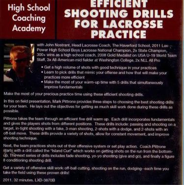 (Rental)-Efficient Shooting Drills for Lacrossse Practice John Nostrant